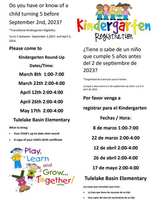 Kindergarten Registration